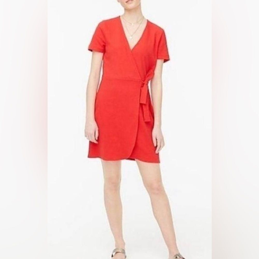 J. Crew Factory Textured Knit Wrap Dress Size XS